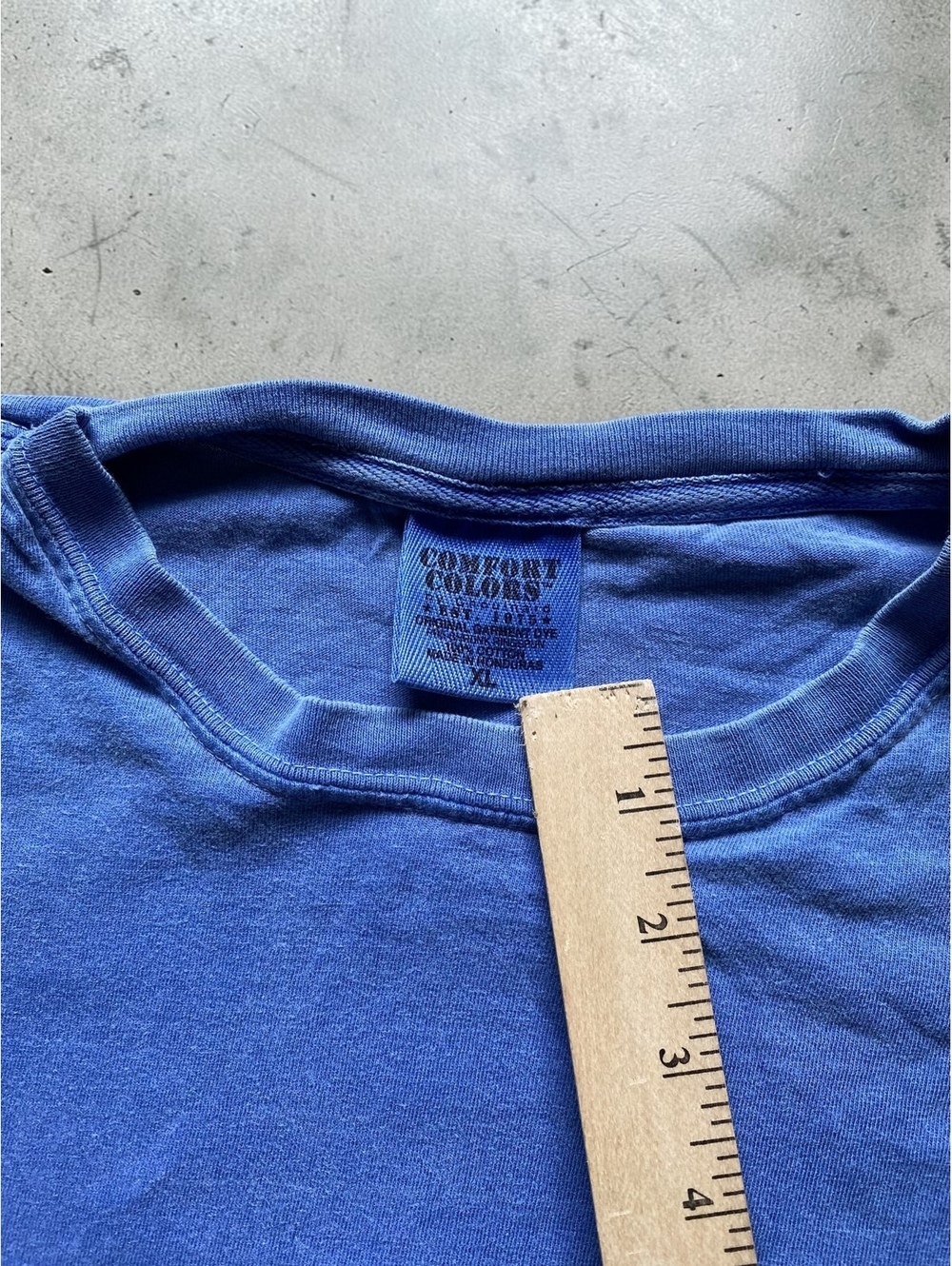 Comfort Colors Mens T Shirt XL Regular Blue 100% Cotton Belize Vacation Graphic - Picture 4 of 5